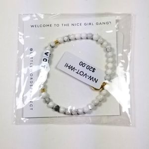 Little Words Project Vote Bracelet Nice Girl Gang